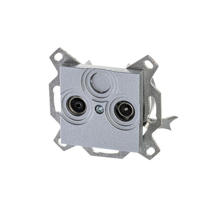 Розетка телевизионная проходная TV/R Levit 7дБ серебр. ABB 2CHH083607A6070 Розетка телевизионная проходная TV/R Levit 7дБ серебр. ABB 2CHH083607A6070
