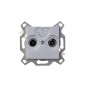 Розетка телевизионная проходная TV/R Levit 7дБ серебр. ABB 2CHH083607A6070 Розетка телевизионная проходная TV/R Levit 7дБ серебр. ABB 2CHH083607A6070
