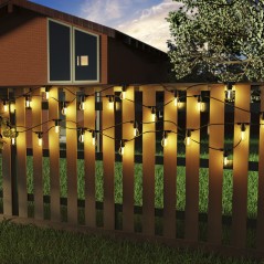 Гирлянда для сменных ламп Белт Лайт Holiday 10 ламп 8м черн. IP65 GAUSS HL070