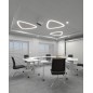 Светильник светодиодный RVE-LBX-HOLE-LITUS-946-VG 70Вт 4000К 946х901х80мм S50мм треугольник рело закругл. с отверст. встраив. по