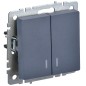 Выключатель 2-кл. СП BRITE ВС10-2-1-БрМ 10А с индик. механизм маренго IEK BR-V20-1-10-K35 Выключатель 2-кл. СП BRITE ВС10-2-1-БрМ 10А с индик. механизм маренго IEK BR-V20-1-10-K35