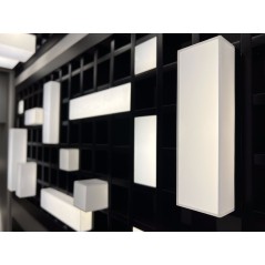 Светильник светодиодный RVE-LBX-PLAZA-7515010-1-GR прямоугольник грильято 1шт 65х140х40мм 12Вт встраиваемый 4000К бел. RVElektro