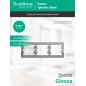 Рамка 3-м Glossa горизонт. алюм. SE GSL000303