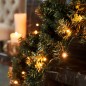 Гирлянда светодиодная "Твинкл Лайт" 6м 40LED тепл. бел. 5.1Вт 220-240В IP20 с контроллером 8 режимов провод ПВХ темн. зел. Neon-