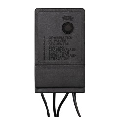 Гирлянда светодиодная "LED ClipLight" 3 нити х20м 399LED бел. 25Вт 24В IP65 свечение с динамикой с трансф. Neon-Night 323-305