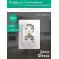 Розетка 2-м СП Glossa 16А IP20 с заземл. в сборе бел. SE GSL000124 Розетка 2-м СП Glossa 16А IP20 с заземл. в сборе бел. SE GSL000124