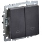 Выключатель жалюзи СП BRITE ВС10-1-5-БрЧ 10А механизм черн. IEK BR-V15-0-10-K02 Выключатель жалюзи СП BRITE ВС10-1-5-БрЧ 10А механизм черн. IEK BR-V15-0-10-K02