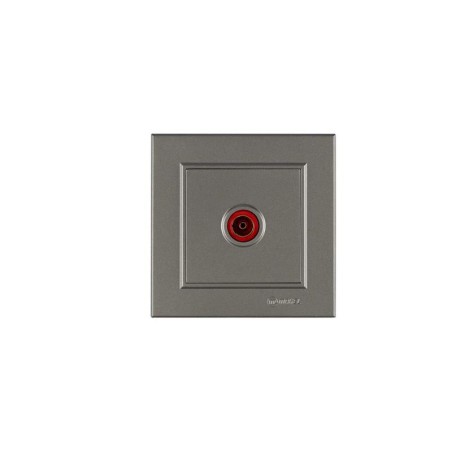 Розетка телевизионная проходная TV СП Karea 16А IP20 зел. Makel 56052007