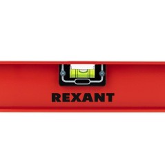 Уровень алюминиевый "Рельс" 1000мм 3 глазка (1 поворотный) Rexant 12-9213