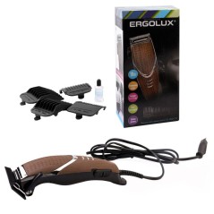 Машинка для стрижки волос ELX-HC02-C10 10Вт 220-240В корич. дерево Ergolux 13961
