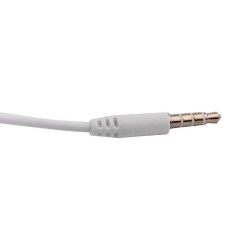 Наушники вакумные с микрофоном проводные ELX-WHP02P-C01 ПРОМО 3.5мм 1.2м пакет бел. Ergolux 15279