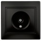 Розетка телевизионная одиночная TV СП Plano 1-301-05 IP20 антрацит Intro Б0044573
