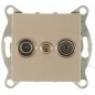 Механизм розетки TV+ SAT оконечной СП Ugra шампань GUSI С11TS1-027