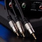 Шнур 3.5 Stereo Plug - 2RCA Plug 3м (GOLD) металл Rexant 17-4224 Шнур 3.5 Stereo Plug - 2RCA Plug 3м (GOLD) металл Rexant 17-4224