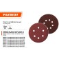 Круг шлифовальный на липучке 150мм 8 отверстий Р120 (уп.5шт) PATRIOT 820010114 Круг шлифовальный на липучке 150мм 8 отверстий Р120 (уп.5шт) PATRIOT 820010114