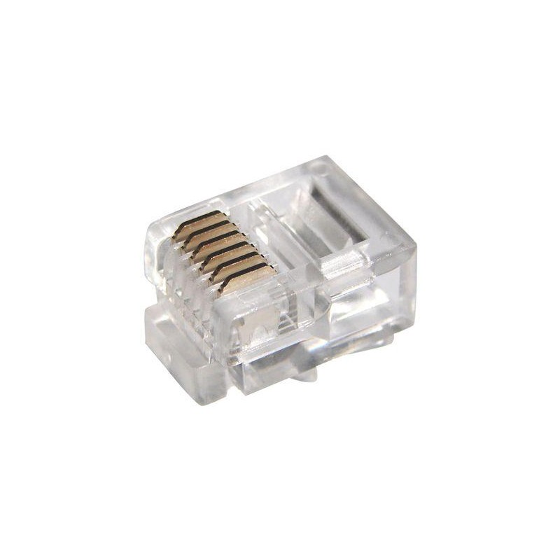 Джек тел. 6P-6C (уп.100шт) Rexant 05-1013 Джек тел. 6P-6C (уп.100шт) Rexant 05-1013