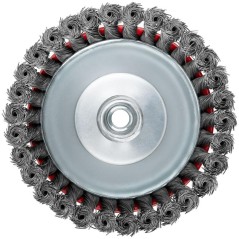 Корщетка-чашка гайка М14 стальная витая проволока 150мм FIT 39470