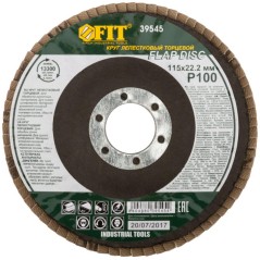 Круг лепестковый торцевой 115мм Р 100 FIT 39545