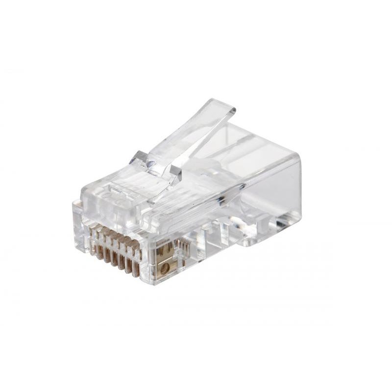 Вилка RJ45 Q-PLUG кат.5E UTP для полевой установки без цвета (уп.50шт) Eurolan 13A-U5-11WT Вилка RJ45 Q-PLUG кат.5E UTP для полевой установки без цвета (уп.50шт) Eurolan 13A-U5-11WT