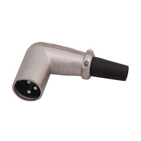 Разъем CANON штекер XLR на шнур угловой (уп.10шт) Rexant 14-0522