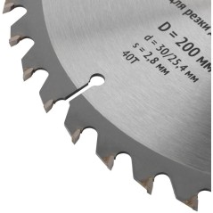 Диск пильный для циркулярных пил по дереву 200х30/25.4х40T FIT 37746