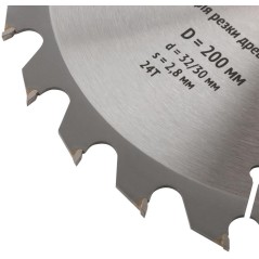 Диск пильный для циркулярных пил по дереву 200х32/30х24T FIT 37748