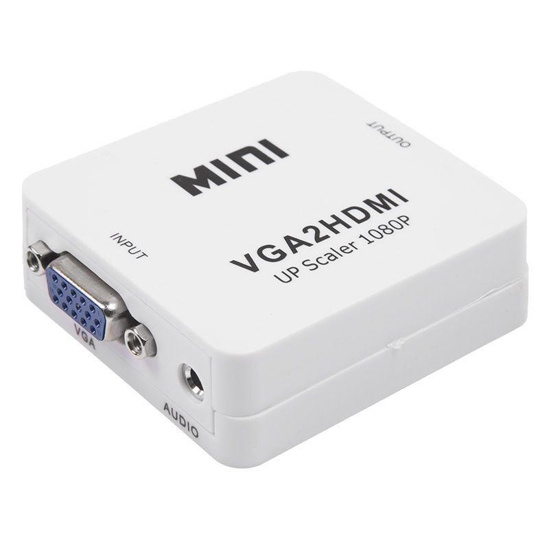 Конвертер VGA + Стерео 3.5мм на HDMI пластик бел. Rexant 17-6930 Конвертер VGA + Стерео 3.5мм на HDMI пластик бел. Rexant 17-6930