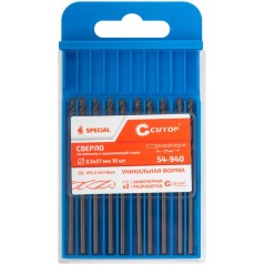 Сверло по металлу Special HSS-G 2.5х57/27мм (уп. 10шт) Cutop 54-940