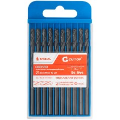 Сверло по металлу Special HSS-G 3.5х70/35мм (уп. 10шт) Cutop 54-944