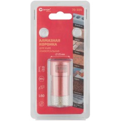 Коронка алмазная универсальная для УШМ Special 25х15хМ14х60мм Cutop 70-504