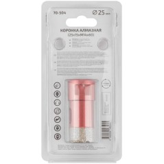 Коронка алмазная универсальная для УШМ Special 25х15хМ14х60мм Cutop 70-504