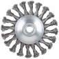 Щетка для УШМ М14 тип "Тарелка" крученая проволока 0.5мм 125мм Profi Cutop 82-530