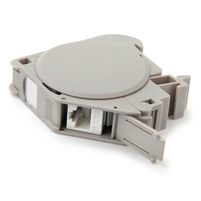 Крепление FP-IE-DIN-KJ-1A-GY для Keystone Jack на DIN-рейку в распред. щиты для пром. решен. с 2-мя бок. крышк. шир. 21мм Hyperl Крепление FP-IE-DIN-KJ-1A-GY для Keystone Jack на DIN-рейку в распред. щиты для пром. решен. с 2-мя бок. крышк. шир. 21мм Hyperl