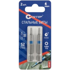 Бита стальная Profi TORX T15 50мм (уп. 2шт) Cutop 83-657