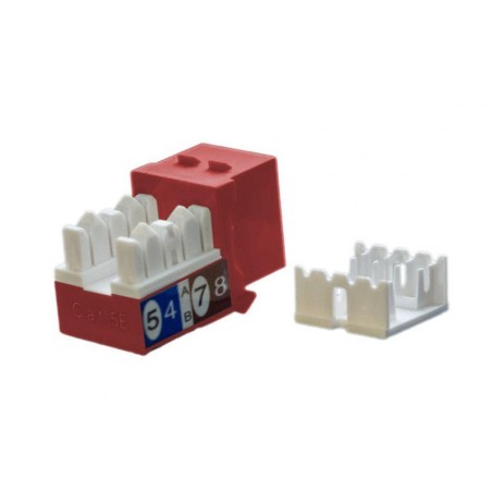 Вставка Keystone Jack RJ45 (8P8C) кат.5E KJ9-8P8C-C5e-90-RD красн. Hyperline 432655