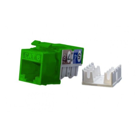 Вставка Keystone Jack RJ45 (8P8C) кат.6 KJ9-8P8C-C6-90-GN зел. Hyperline 432658