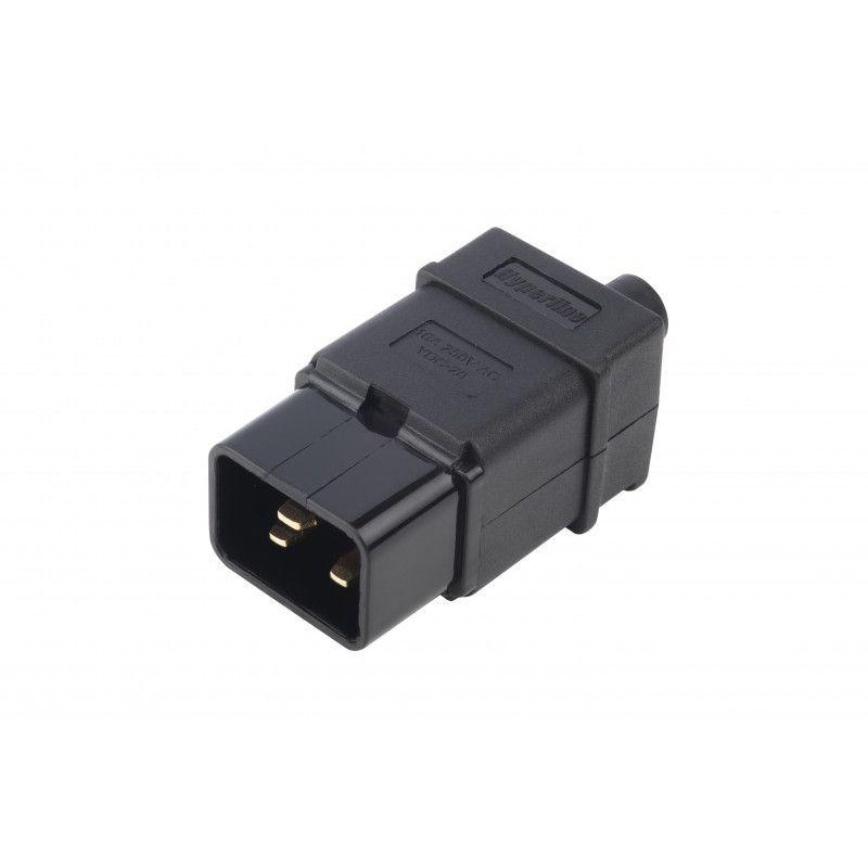 Разъем CON-IEC320C20 прямой IEC 60320 C20 220В 16А на кабель контакты на винтах (плоск. выступающ. штырев. контакты в пласт. обр Разъем CON-IEC320C20 прямой IEC 60320 C20 220В 16А на кабель контакты на винтах (плоск. выступающ. штырев. контакты в пласт. обр