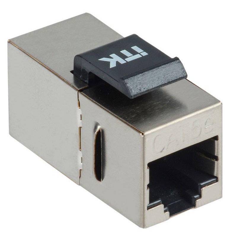 Адаптер проходной Keystone Jack RJ45-RJ45 кат.5E FTP ITK CS7-1C5EF Адаптер проходной Keystone Jack RJ45-RJ45 кат.5E FTP ITK CS7-1C5EF