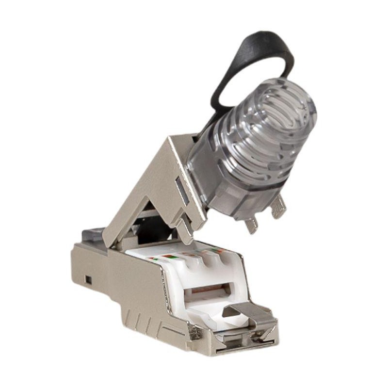 Коннектор полевой заделки RJ45 (8P8C) STP экранир. для кабеля кат.6A TERACOM PRO EKF TRP-PLUG-6ASTP-FST