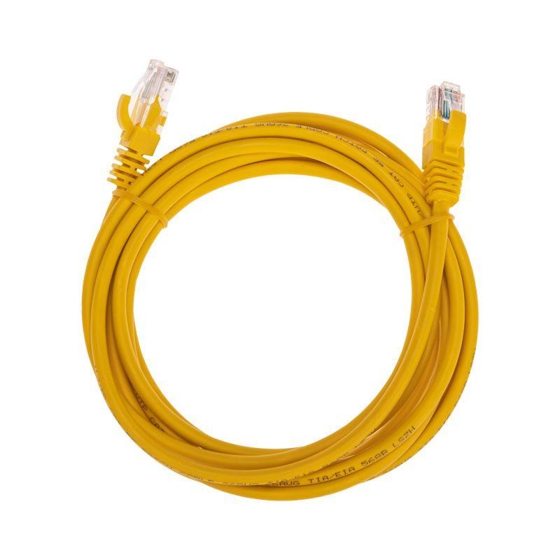 Патч-корд U/UTP CAT 5e RJ45-RJ45 26AWG LSZH желт. 3м Rexant 02-0105-3 Патч-корд U/UTP CAT 5e RJ45-RJ45 26AWG LSZH желт. 3м Rexant 02-0105-3