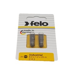 Бита шлицевая плоская Industrial 8х1.2х25 (блист.2шт) FELO 02080036