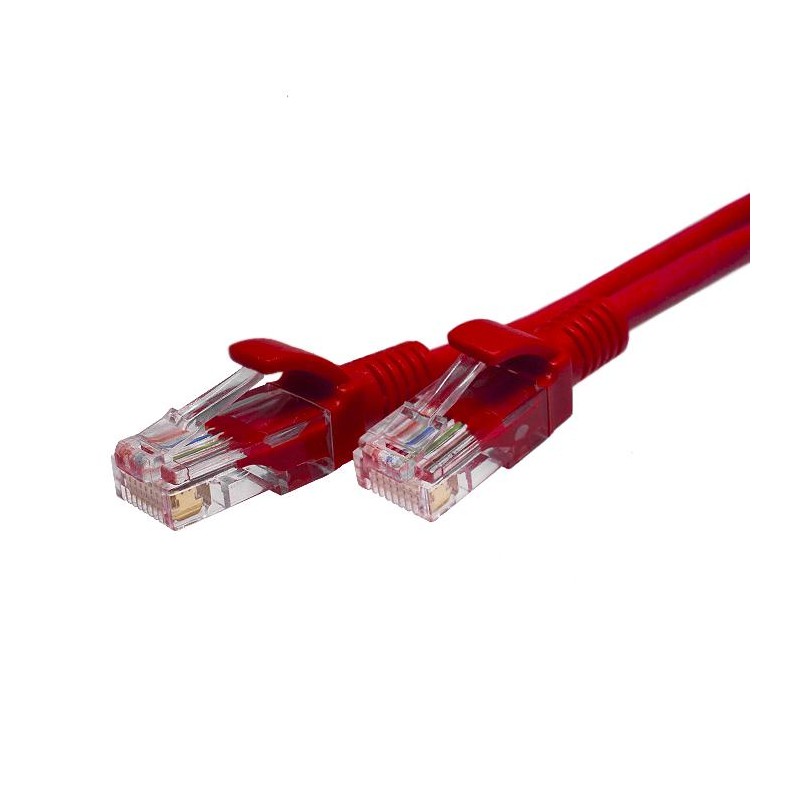 Патч-корд UTP 5e 4х2 26AWG (7х0.16мм) Cu LSZH 5м красн. SUPRLAN 10-0155