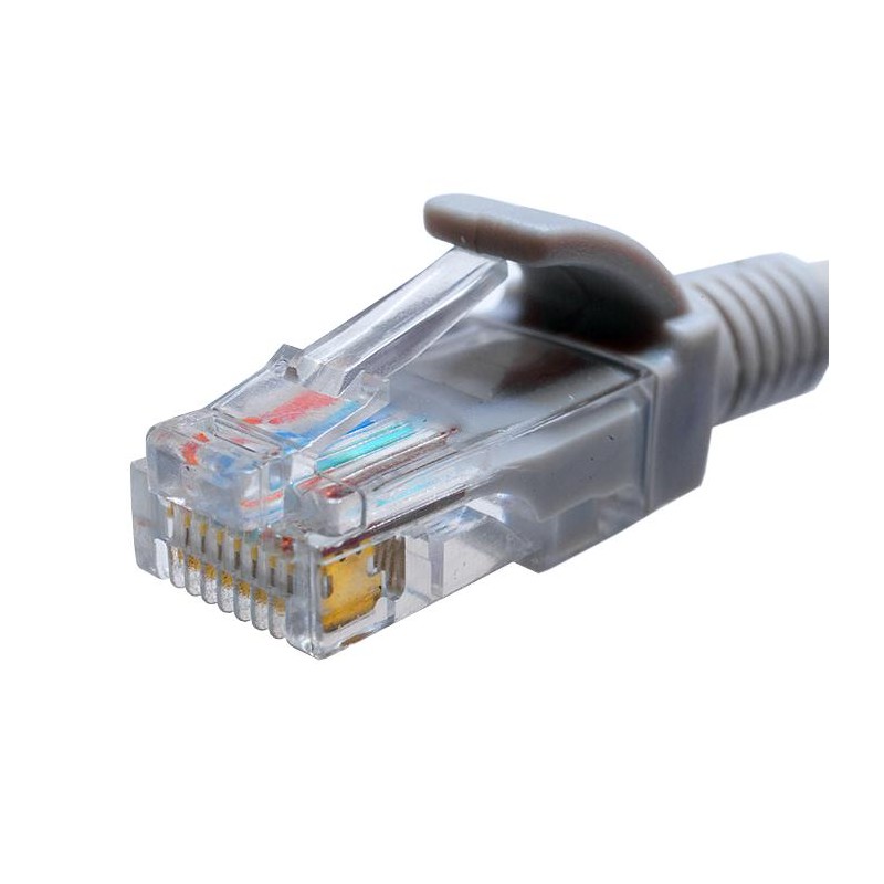 Патч-корд U/UTP кат.5E 4х2х26AWG (7х0.16мм) Cu LSZH сер. 1м SUPRLAN 10-0142
