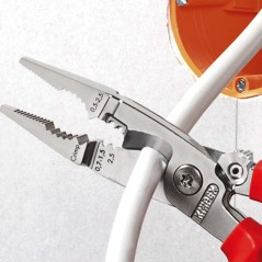 Клещи электромонтажные VDE 6-в-1 L-200мм Knipex KN-1386200
