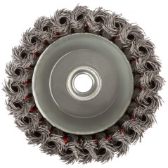 Корщетка-чашка гайка М14 стальная витая проволока 75мм FIT 39467