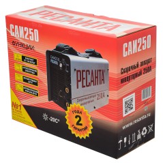 Инвертор сварочный САИ-250 250А d6 140-240В IP21 горячий старт Ресанта 65/6