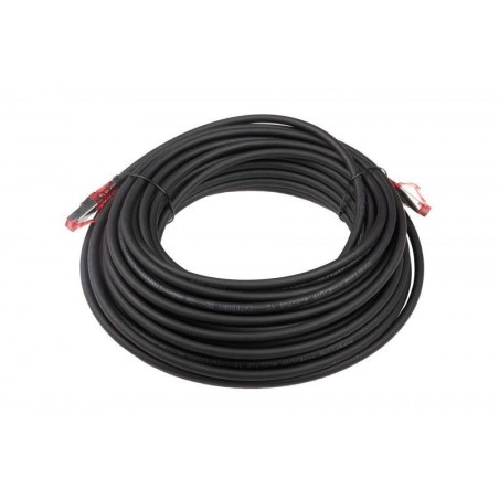 Патч-корд PC-LPM-STP-RJ45-RJ45-C6-15M-LSZH-BK F/UTP экран. кат.6 LSZH 15м черн. Hyperline 230384