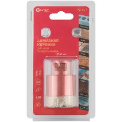 Коронка алмазная универсальная для УШМ Special 40х15хМ14х60мм Cutop 70-507