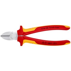 Бокорезы VDE L-180мм твердость кромок 62 HRC хром. Knipex KN-7006180