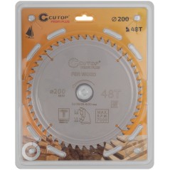 Диск пильный по дереву с тефлоновым покрытием 48Т Profi plus 200х1.5/2.2х32/30/25.4/20мм Cutop 75-20048Т